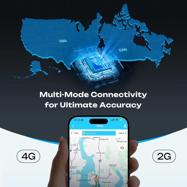 4G LTE GPS Tracker for Vehicles & Cars 90-Day Battery Life, Real-Time Tracking & Geo-Fencing Alerts, USA/Canada Coverage Multi Alerts with Tracker Design (Subscription Required) - Image 3